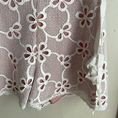 Alexis Boriana Off Shoulder Lace Romper White