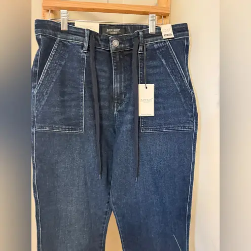 Judy Blue NWT Hi Rise Dark Wash Denim Cuffed Joggers 88740 Non Distressed 13/31