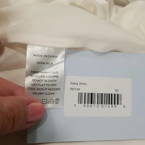 Hill House ππ Nima Robe 100% Silk Wrap Style ~ White XS NWT