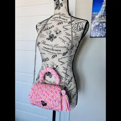 Handmade Peach Blossom Crossbody Bag