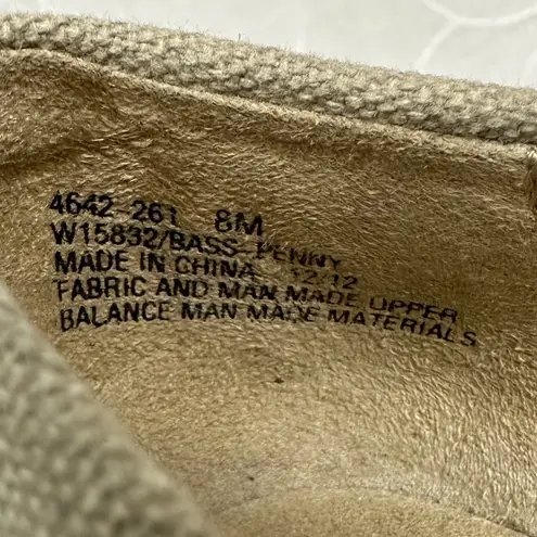 GH Bass Womens Loafers Size 8 Brown Penny Casual Slip On Wedge Heel Espadrilles