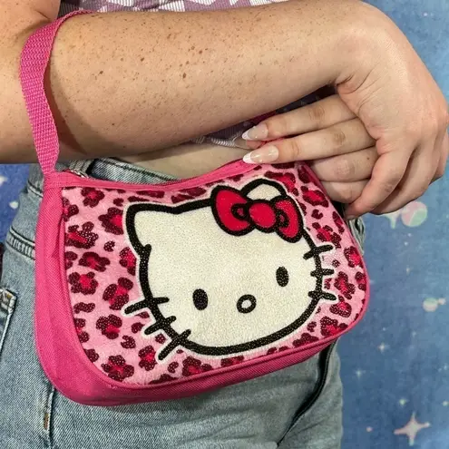 Sanrio Hello Kitty 2014 pink leopard print mini bag purse FAB Starpoint