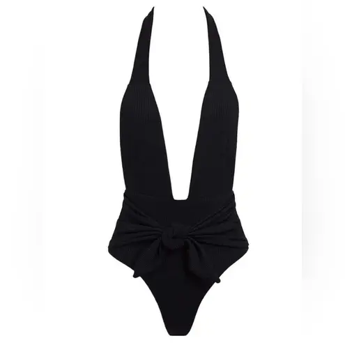 MONTCE Black Rib Tropez Tie