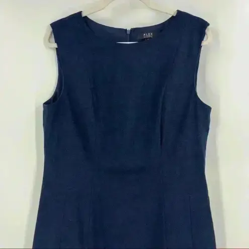 Alex Marie Alex/Marie Women's Navy‎ Blue Shift Sleeveless Lined Career Dress Size 12