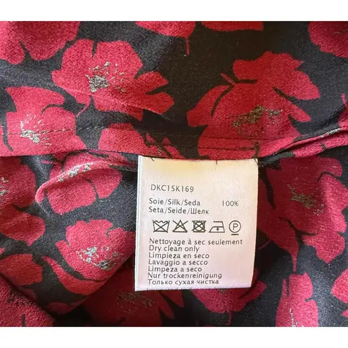 Gerard Darel New Black and Red Floral Blouse, size 34 (fits up to medium) - Image 4
