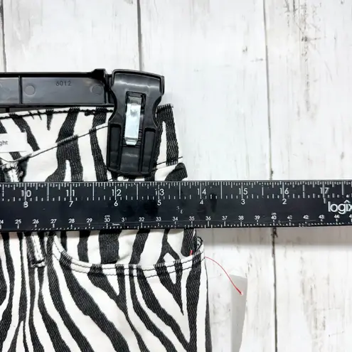 Frame Denim Pants Women Sz 26 Zebra Le High Straight Denim Jeans Pockets Animal