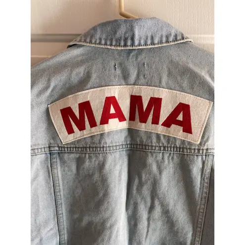 New Women’s Isabel “Mama” Light Blue Jean Jacket size Large Lots of Pockets