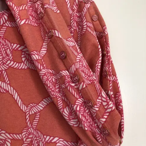 J. McLaughlin Lightweight Pullover Sweater Size M Melanie Pink Orange Coral