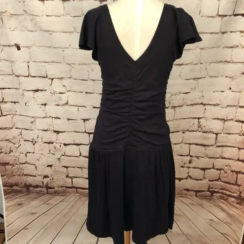 Velvet by Graham & Spencer Black Ruched Dress Size XS