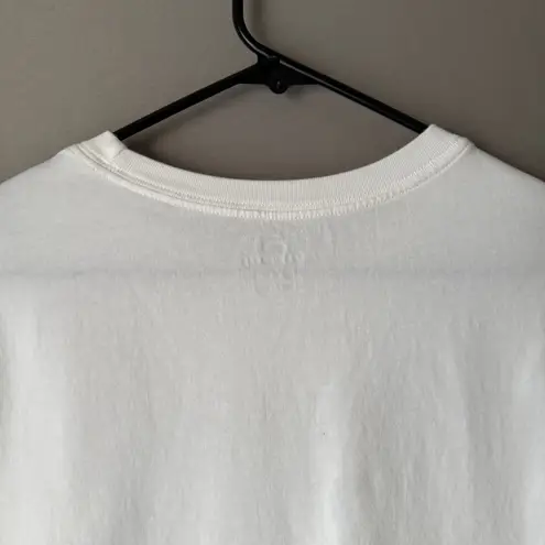 Nike  sz XS white 100%‎ cotton cropped USA T-shirt top