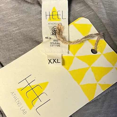 HEEL Athens Lab Women's Organic Cotton Gray Ladybug Tank Top XXL