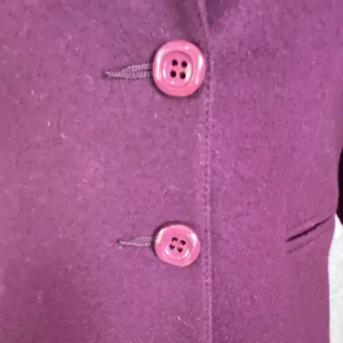 Vintage Brian Tucker Made in Ireland Plum Wool Blazer Tailored 2