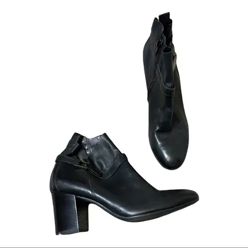 Paul Green  Leather Buckle Booties