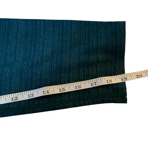 Beyond Yoga Spacedye Teal Capri Leggings Large Yoga Pilates Workout Fitness Gym