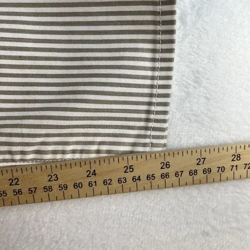 Chico's Chico’s 00 US XS 2 Perfect Stretch Girlfriend Slim Leg Ankle Jean Beige Striped