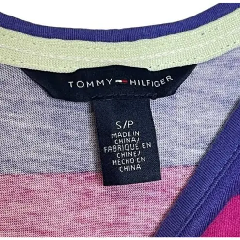 Tommy Hilfiger  Women T-shirt Dress Maxi Stripes Short Sleeves Crewneck Small NWT