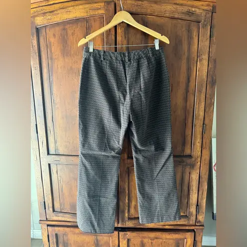 Aritzia Wilfred | Baroque Flare Crop Pant Jacquard Printed | 12 Black