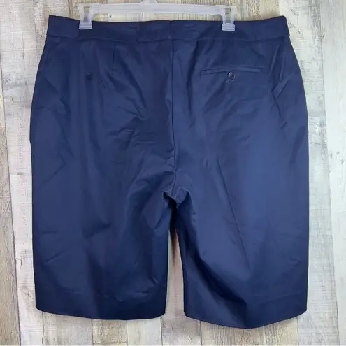 Jones New York  Signature Woman Stretch Navy Blue Size 20W Bermuda Shorts