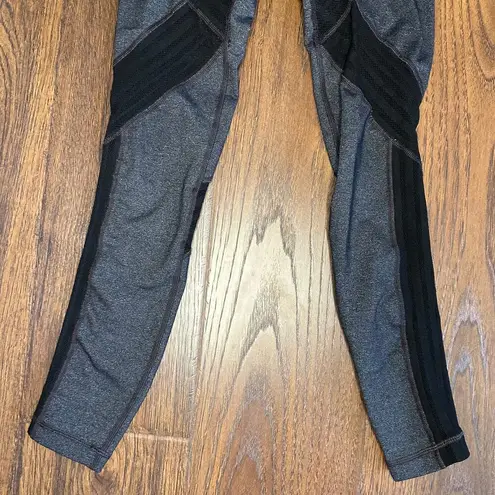 Vimmia Black Gray X Seamless Mesh Athletic Leggings Size Small