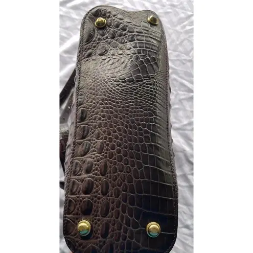 Brahmin Mercury Crescent Textured Leather Medium Asher Satchel Bag Purse