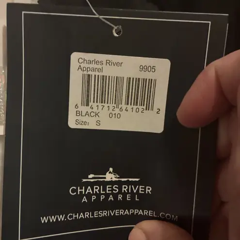 Charles River Apparel NEW Charles River Pi Beta Phi Black Packable Windbreaker Women’s Small Hoooded