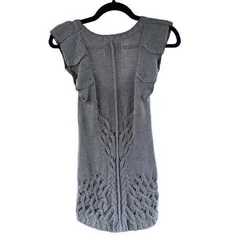 Banana Republic  Women's Taupe/Grey Sleeveless Chunky Knit Sweater Size XS