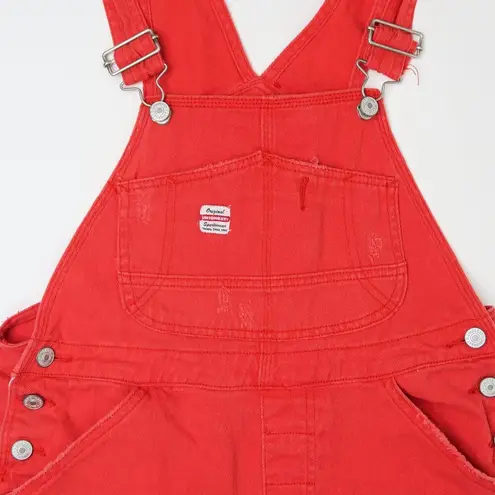 Vintage 90s Union Bay Red Overall Shorts