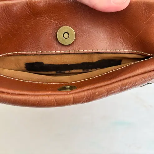 Patricia Nash Prizzi Brown Leather Crossbody Bag