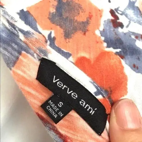 Verve Ami Cold shoulder Floral Blouse camis top S