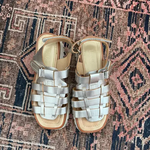 Labucq Boomer Sport Metallic Platform Fisherman Sandals EU 38 / US 7.5