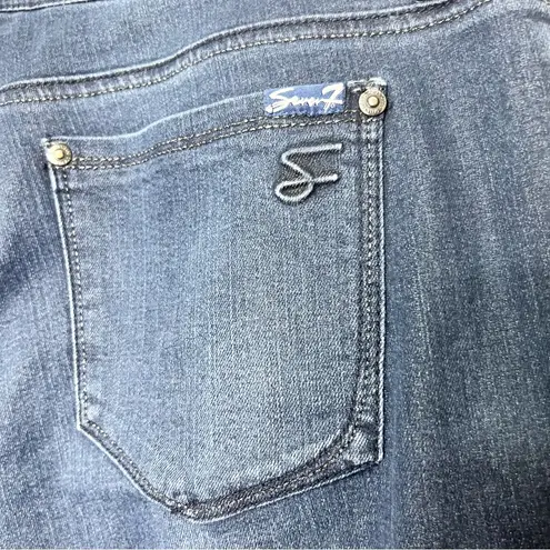 Seven7 Classic Medium Wash Flare Jeans Size 14