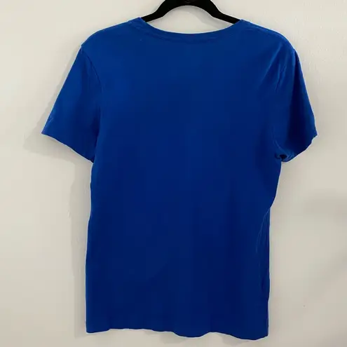 New York Mets The 7 Line Blue Crossbones Graphic Tee Size Large