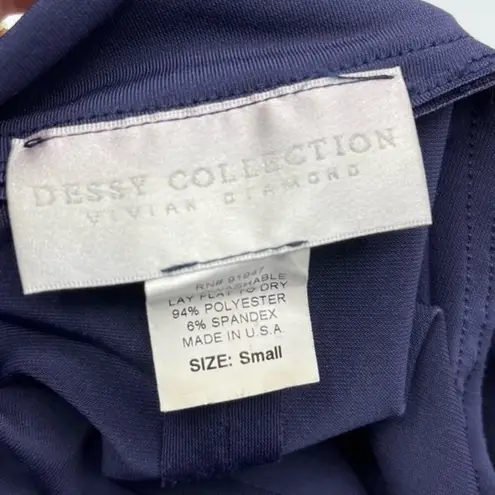 Dessy Collection Twist Wrap Dress With Chiffon Overskirt Convertible Infinity Purple