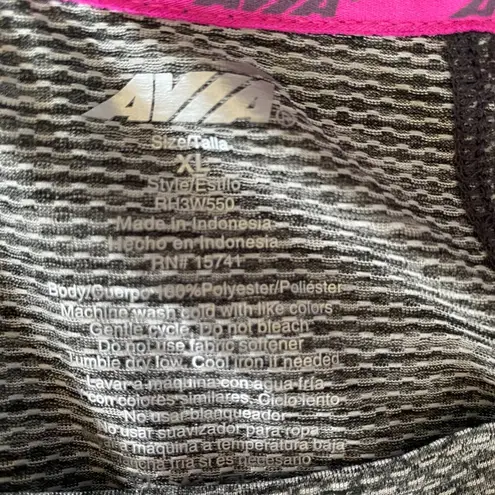 Avia women's XL gray heather stretchy pullover short sleeve crew neck t-shirt