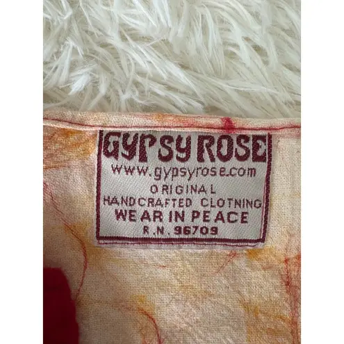 Gypsy Rose Gypsy Rose Tunic Top Womens Batik Print Bohemian Style Pockets