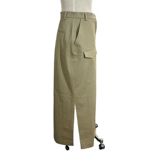 NANUSHKA Edena Skirt in Pebble Large New Womens Long Maxi Chinos Khaki Tan