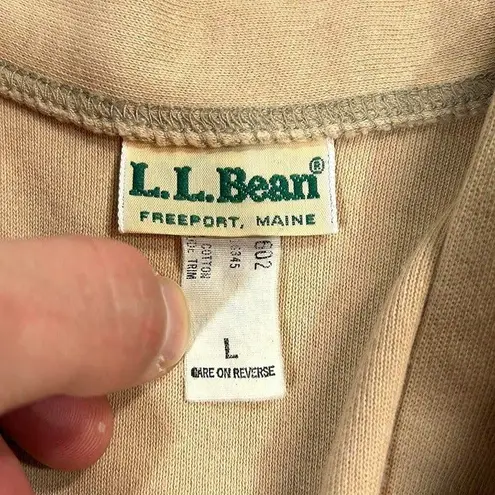Vintage Ll Bean Cardigan Tan Size L
