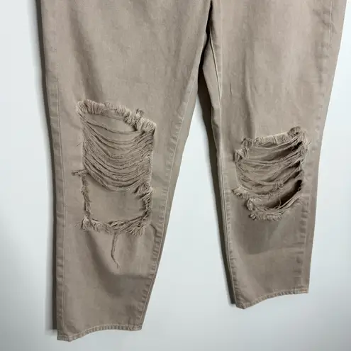 L'Agence NWT Enya High Rise Crop In Biscuit Destruct Size 29