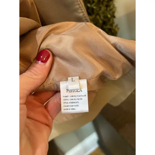 Pistola Roman Oversized Double Breasted Blazer Taupe Womens Size Large