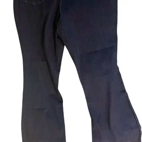 Susan Graver Stretch Denim Flare Jeans -Indigo