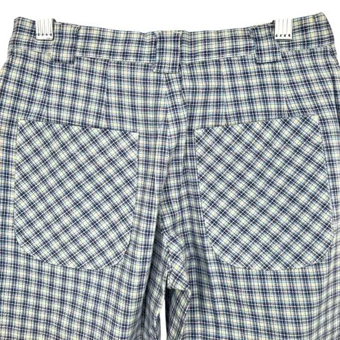 Calvin Klein  Plaid Pants Blue White Size 26 NWT