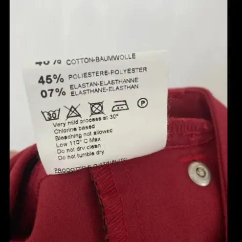 Camouflage by AR and J. women's size 25 dark crimson DEMI stretch jegging pants Red