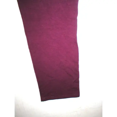 Natori New NWT Designer Dark Red Wine Pants Rayon Womens S Lounge Pajama PJ Tall