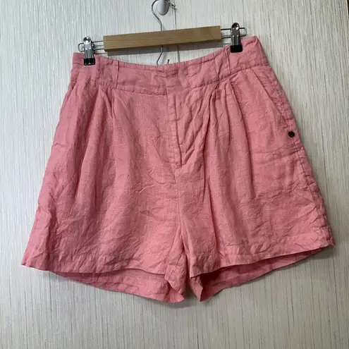 Scotch & Soda  Pink Women's Shorts 100% Linen size Medium thumbnail 1