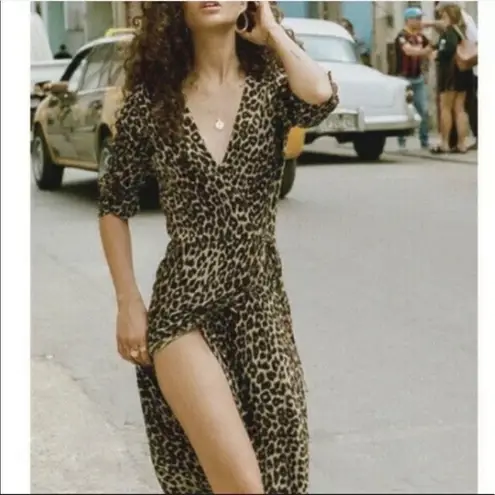 Faithfull the Brand Abbey Midi Wrap Dress