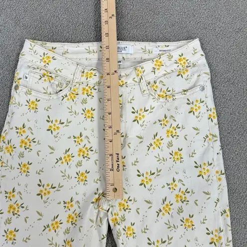 Judy Blue Golden Meadow Skinny Fit Mid Rise Jeans Cream Yellow Size 28 7