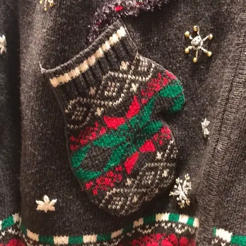 🎄Ugly Christmas Sweater with Mitten pockets 🎄 Size L