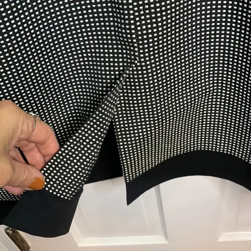 Paule Ka Paris Modern Black White Geometric Sleeveless Shift Dress W