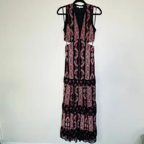 Avec Les Filles Rosie Tiered Maxi Dress Size 0