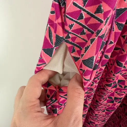 Title Nine Espionage Dream Dress Medium Pink Geometric Hiking Outdoors Stretch